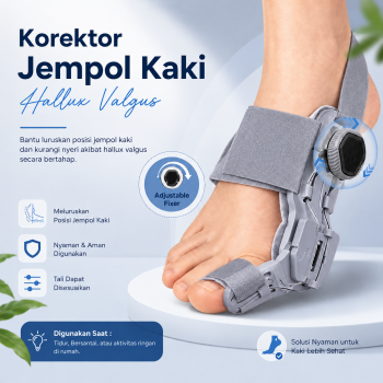 YOSO Korektor Pelurus Jempol Kaki Toe Separator Hallux Valgus Bunion - HF-19