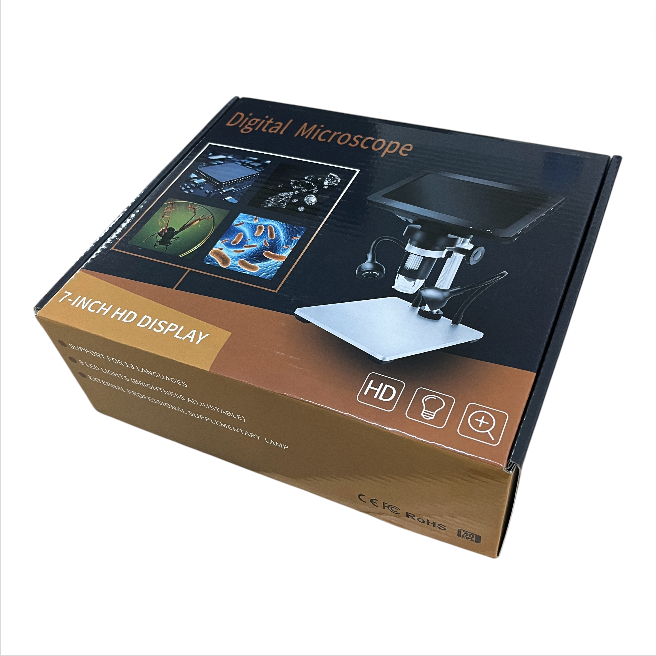 Taffware Mikroskop Digital TN 16MP 1080P 1200X LED 7 Inch Controller - DM9 Gambar produk Taffware Mikroskop Digital TN 16MP 1080P 1200X LED 7 Inch Controller - DM9 - Kemasan