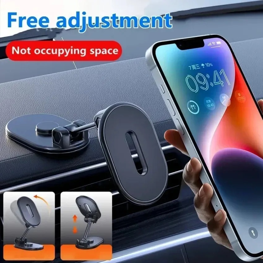 VIKEFON Holder HP Mobil Magnetic N52 360 Rotation Car Phone Holder - HM-15 Gambar produk VIKEFON Holder HP Mobil Magnetic N52 360 Rotation Car Phone Holder - HM-15 - 2