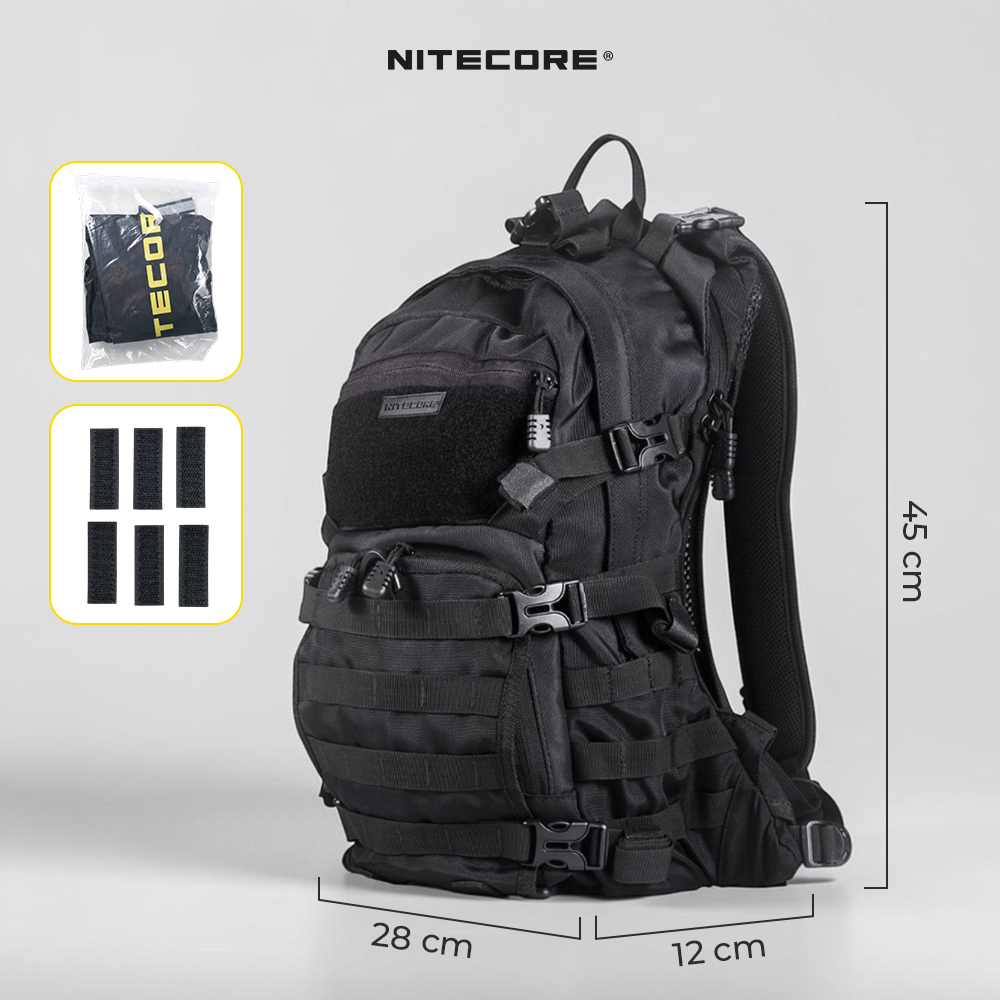 NITECORE Tas Ransel Punggung Laptop Tactical Backpack Outdoor - BP20 Gambar produk NITECORE Tas Ransel Punggung Laptop Tactical Backpack Outdoor - BP20 - 8