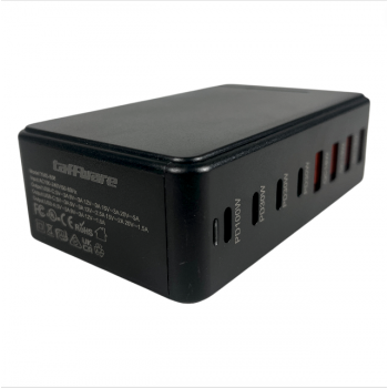 Gambar produk Taffware Desktop Charger USB Type C Charging Dock GaN 240W - YMS-858 - 2