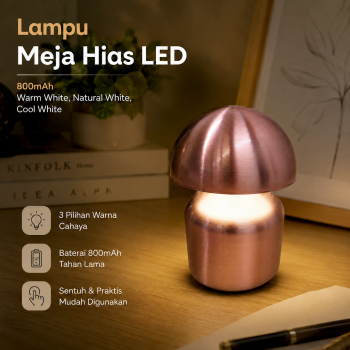 TaffLED Lampu Meja Hias Desk Lamp Restaurant Bar 3in1 Color 800mAh - XV-80