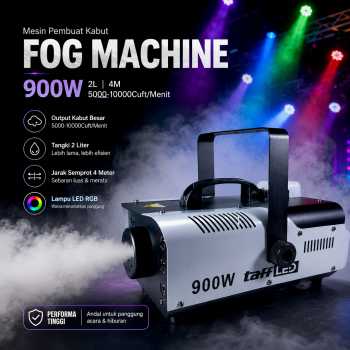 TaffLED Mesin Pembuat Kabut Mist Fog Machine RGB Remote 900W - FCGV90