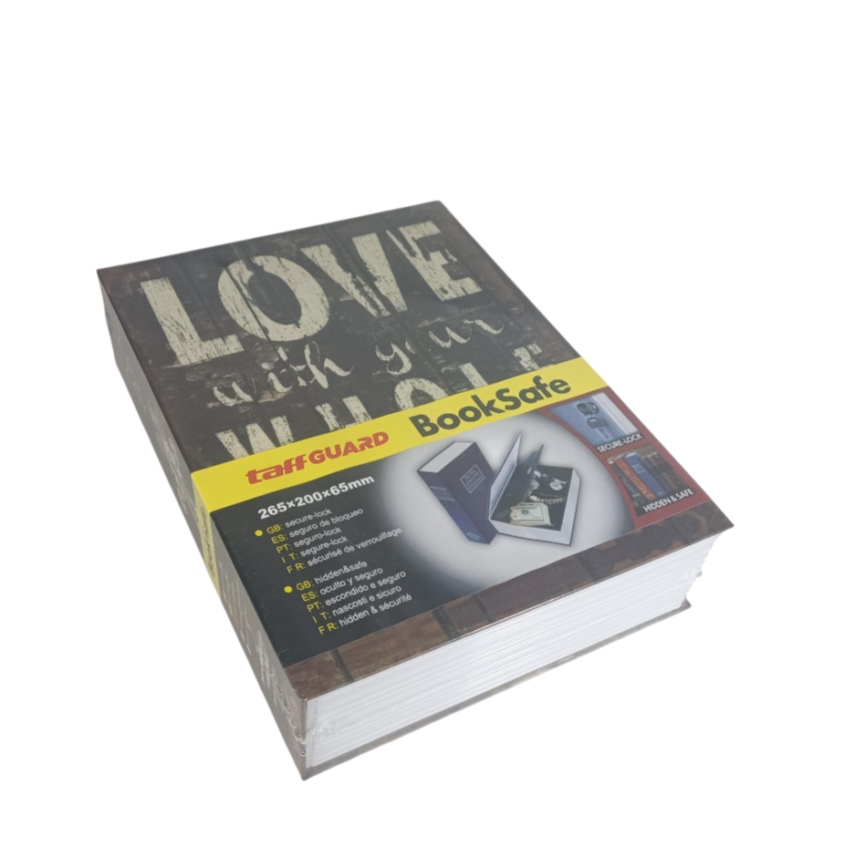 TaffGUARD Kotak Buku Novel Hidden Security Box Book Key Lock Size L Love - KB-20L Gambar produk TaffGUARD Kotak Buku Novel Hidden Security Box Book Key Lock Size L Love - KB-20L - Kemasan