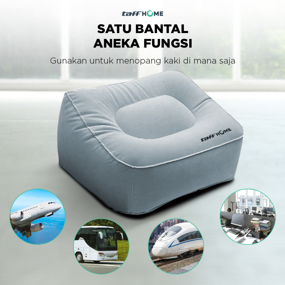 TaffHOME Bantal Angin Kaki PVC Inflatable Relaxing Pillow - JJ06114 Gambar produk TaffHOME Bantal Angin Kaki PVC Inflatable Relaxing Pillow - JJ06114 - 3