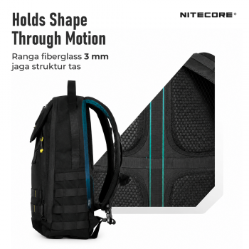 Gambar produk NITECORE Tas Ransel Laptop 15.6 Inch 500D Cordura MOLLE System 23L - BP23 PRO - 5