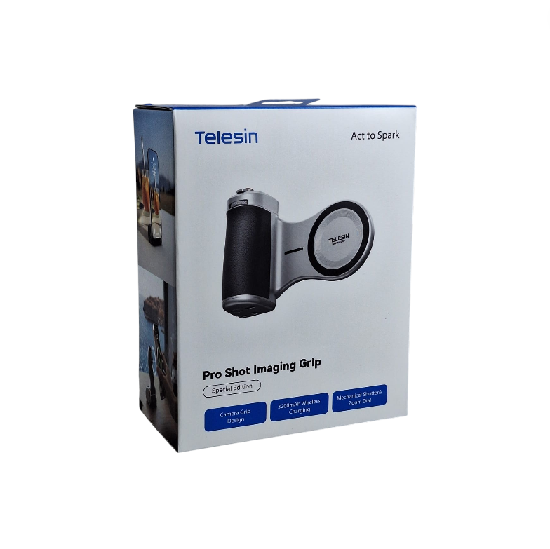 TELESIN Handle Selfie Grip Phone Shutter Magnetic Mount 3200mAh - P5-MP-010 Gambar produk TELESIN Handle Selfie Grip Phone Shutter Magnetic Mount 3200mAh - P5-MP-010 - Kemasan