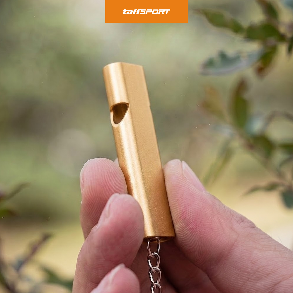 TaffSPORT Gantungan Kunci Peluit Aluminium Outdoor Whistle - Z648 Gambar produk TaffSPORT Gantungan Kunci Peluit Aluminium Outdoor Whistle - Z648 - 5