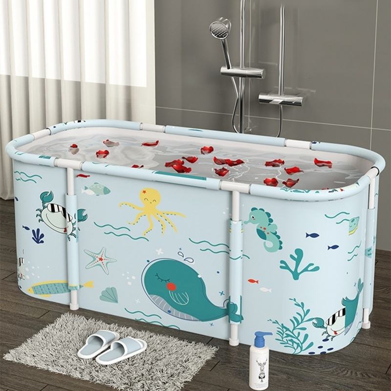 Xueqin SPA Bathtub Lipat Portable Adult Folding Bath 120x58x48cm - 18403 Gambar produk Xueqin SPA Bathtub Lipat Portable Adult Folding Bath 120x58x48cm - 18403 - 7