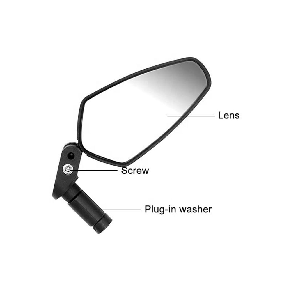 ROC Kaca Spion Sepeda Bike Rearview Mirror 360 Foldable Convex 1 Pair - FK-21 Gambar produk ROC Kaca Spion Sepeda Bike Rearview Mirror 360 Foldable Convex 1 Pair - FK-21 - 3
