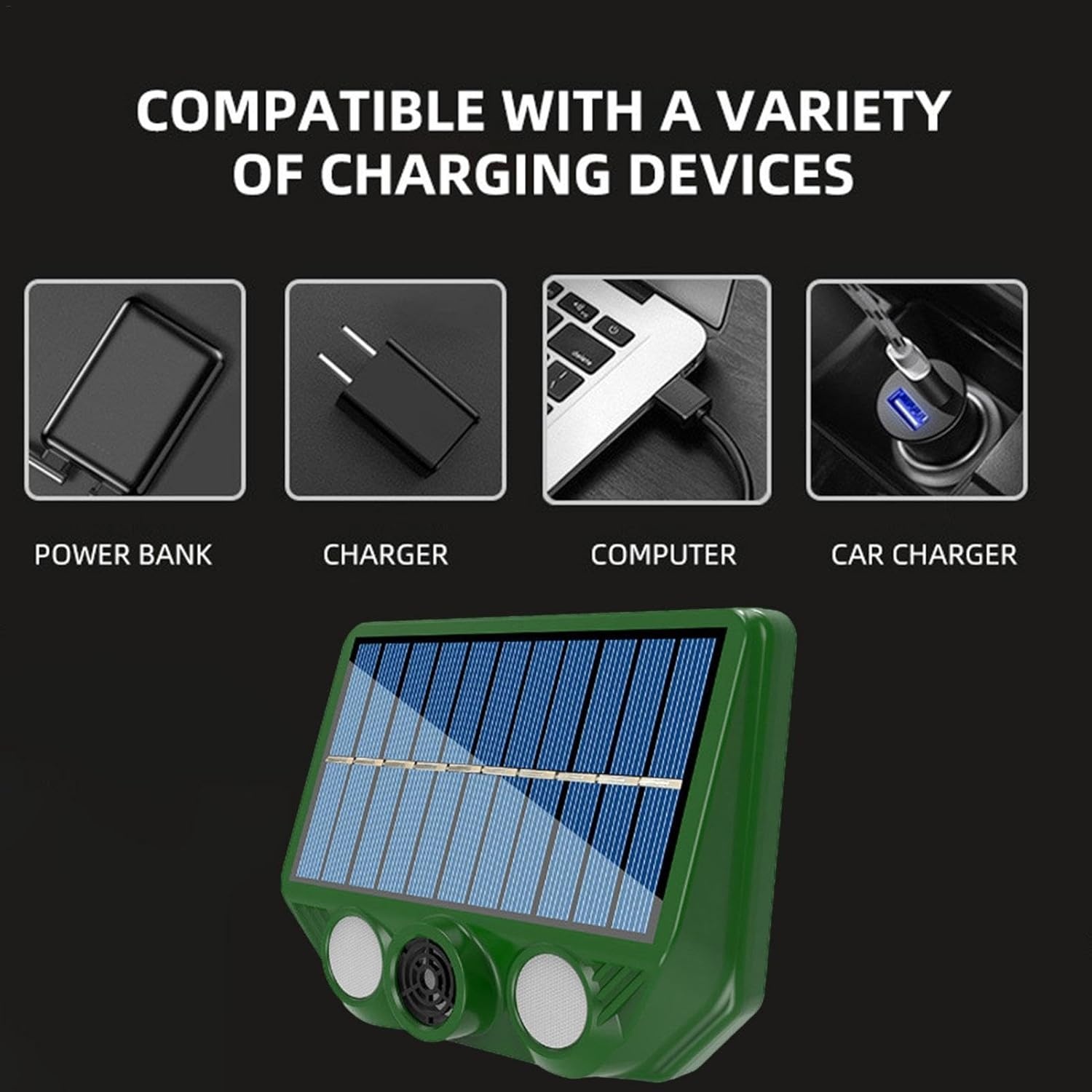 JUBES Pengusir Tikus Ultrasonic Solar Power Mouse Repellent 500mAh - MS-211 Gambar produk JUBES Pengusir Tikus Ultrasonic Solar Power Mouse Repellent 500mAh - MS-211 - 3
