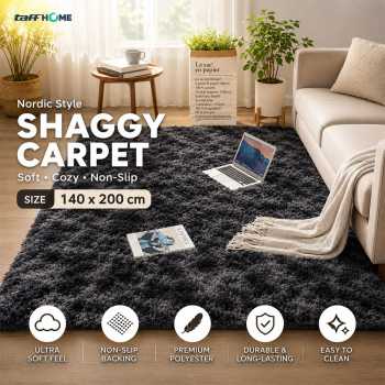 TaffHOME Karpet Matras Bulu PVC Non-Slip Living Room Soft Tie Die - DE2020