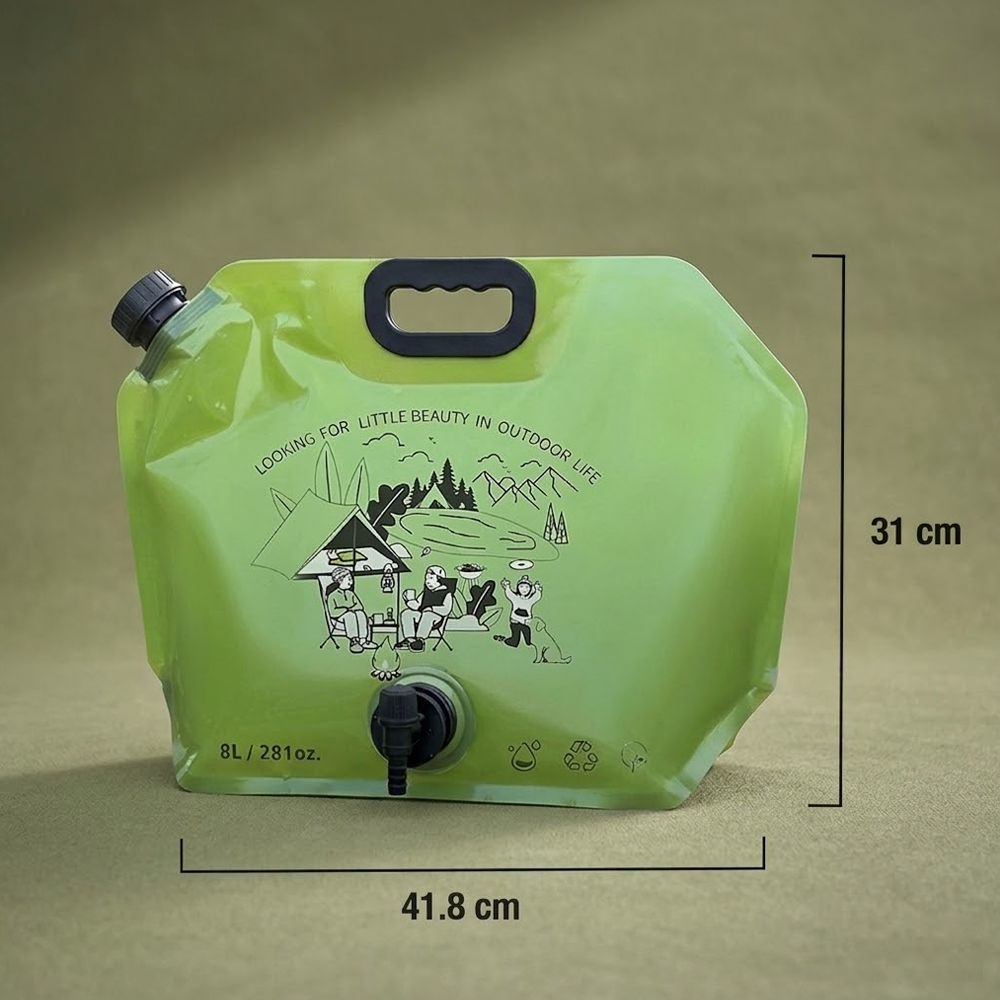 WATORU Kantong Air Minum Lipat Multifungsi Portable Water Bag Keran 8L - SD-8 Gambar produk WATORU Kantong Air Minum Lipat Multifungsi Portable Water Bag Keran 8L - SD-8 - 8