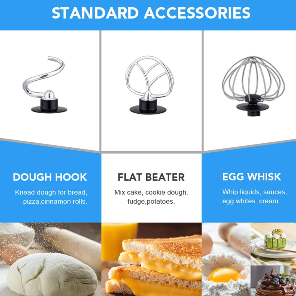 BLUN Stand Mixer Kitchen Machine 6 Speed Baking Pengaduk Adonan 3L - SC-632 Gambar produk BLUN Stand Mixer Kitchen Machine 6 Speed Baking Pengaduk Adonan 3L - SC-632 - 2