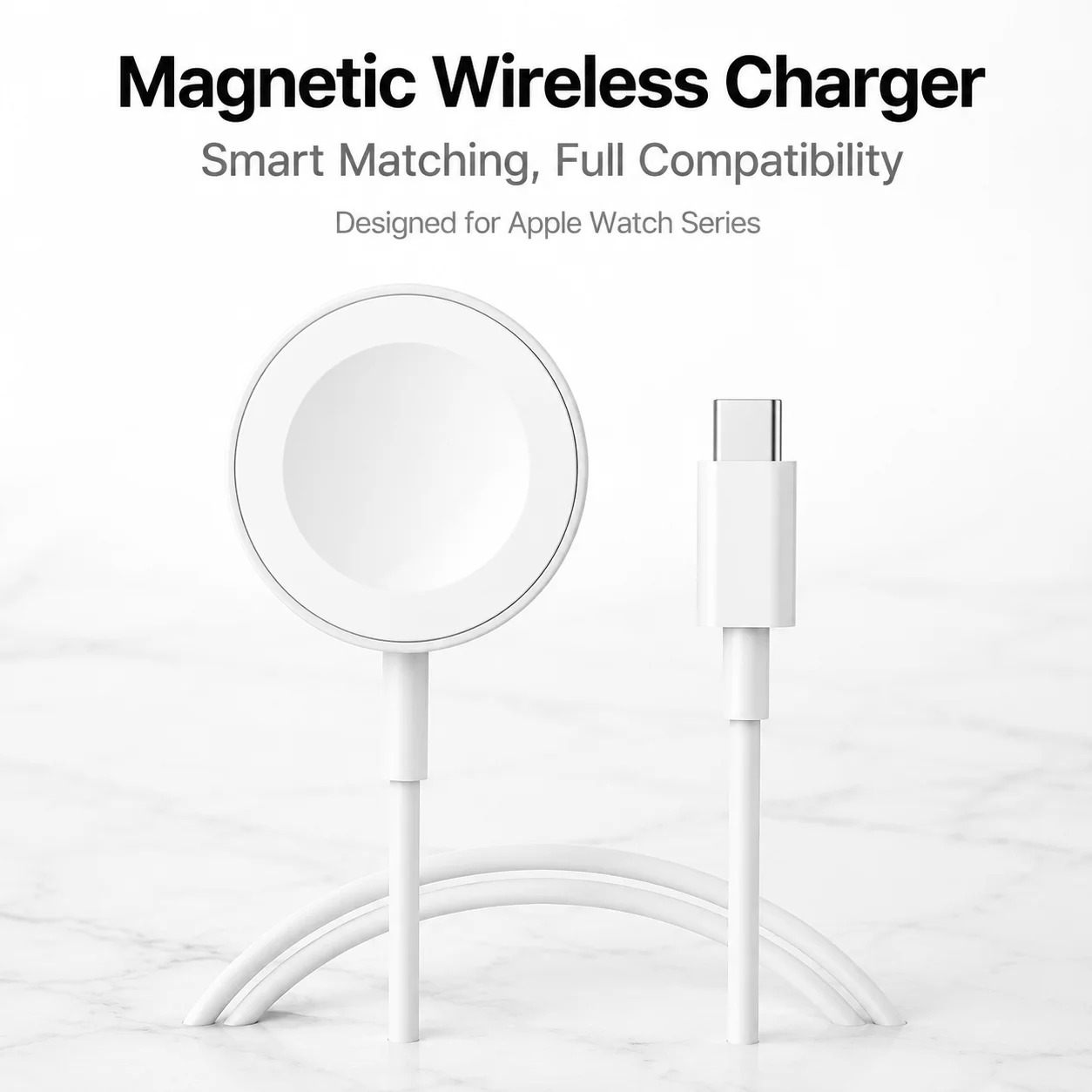 XINFAWE Charger Apple Watch Magnetic Fast Charging USB Type C - YS10 Gambar produk XINFAWE Charger Apple Watch Magnetic Fast Charging USB Type C - YS10 - Utama