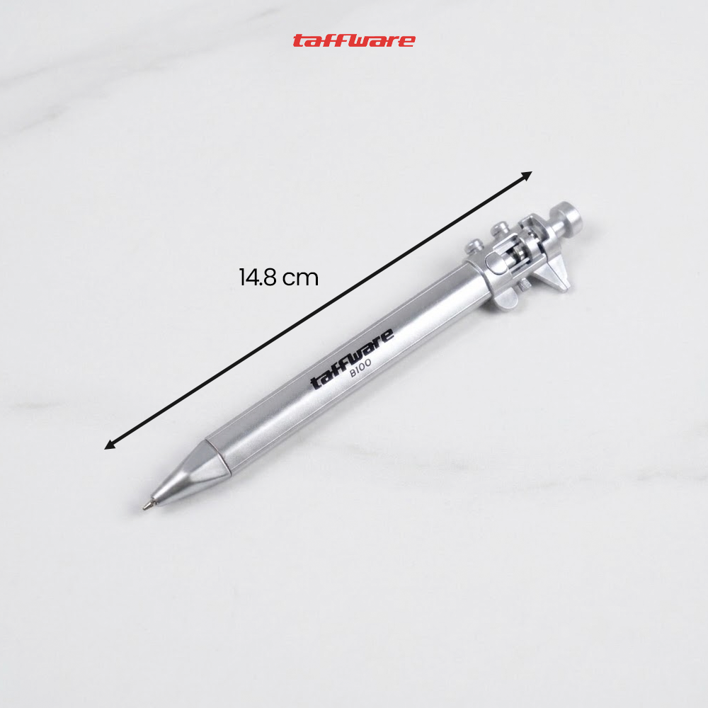 Taffware Pena Pulpen Ballpoint Pen Caliber Measuring Tool Scale Ruler - B100 Gambar produk Taffware Pena Pulpen Ballpoint Pen Caliber Measuring Tool Scale Ruler - B100 - 7