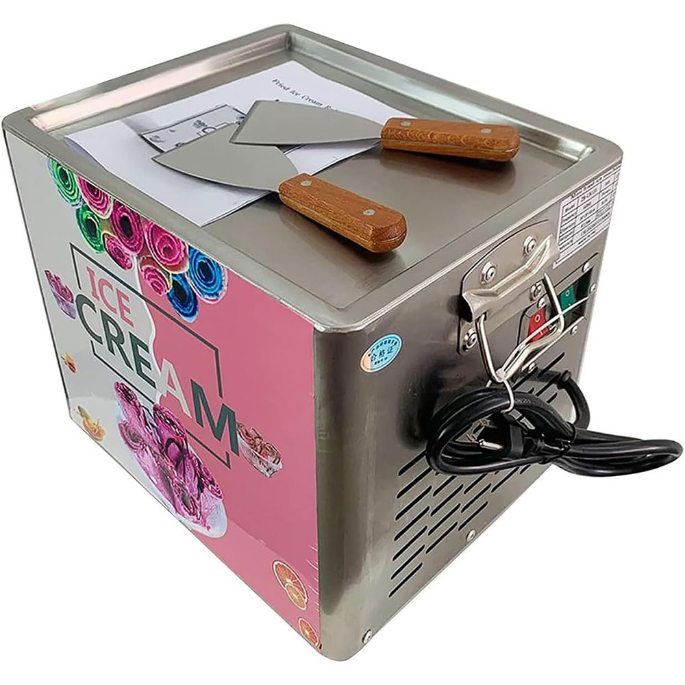 XEO Ice Cream Roll Maker Alat Pembuat Es Krim Roll Gulung 330 W - ZB-CBJ10 Gambar produk XEO Ice Cream Roll Maker Alat Pembuat Es Krim Roll Gulung 330 W - ZB-CBJ10 - Kemasan