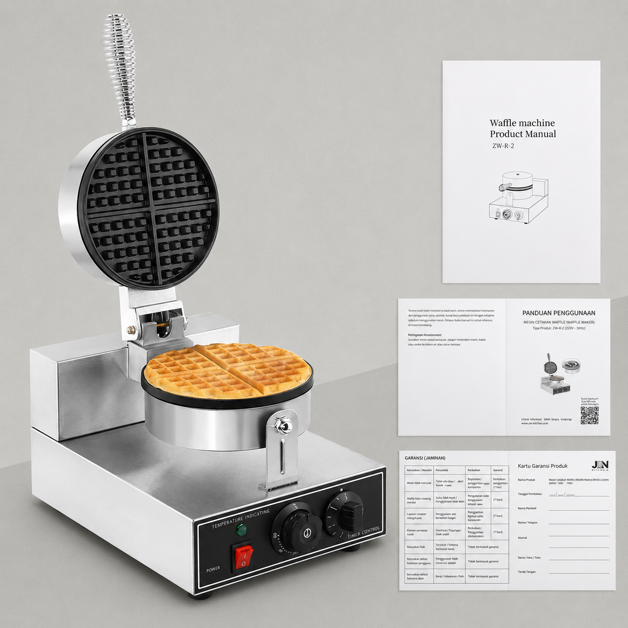 ABR Mesin Cetakan Waffle Single Head Double Sides Electric 1200W 220V - XC-HF-1 Gambar produk ABR Mesin Cetakan Waffle Single Head Double Sides Electric 1200W 220V - XC-HF-1 - 5
