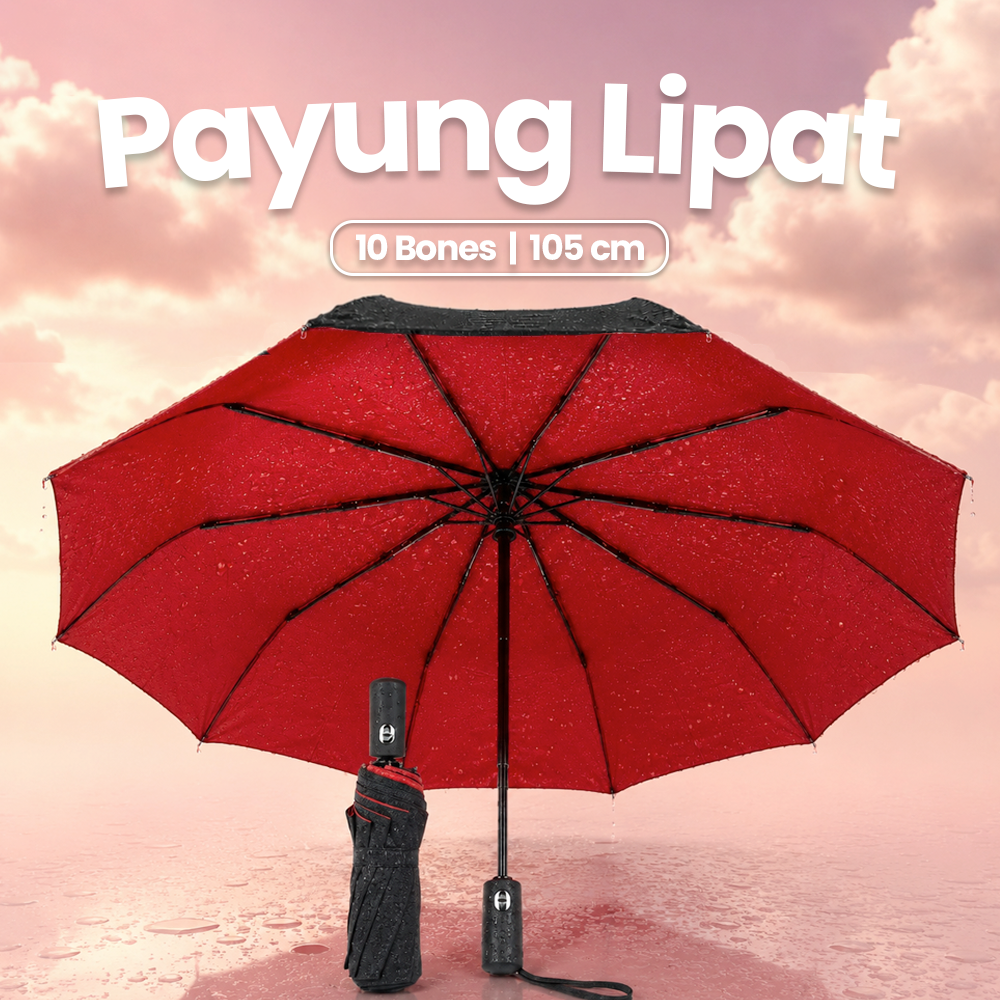 TOPX Payung Lipat Buka Tutup Otomatis Polos Anti UV 10 Bone 105cm - T1212 Gambar produk TOPX Payung Lipat Buka Tutup Otomatis Polos Anti UV 10 Bone 105cm - T1212 - Utama