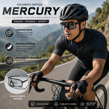 SPEZIAL Kacamata Sepeda Lensa Mercury Outdoor Cycling Sunglasses - S-22