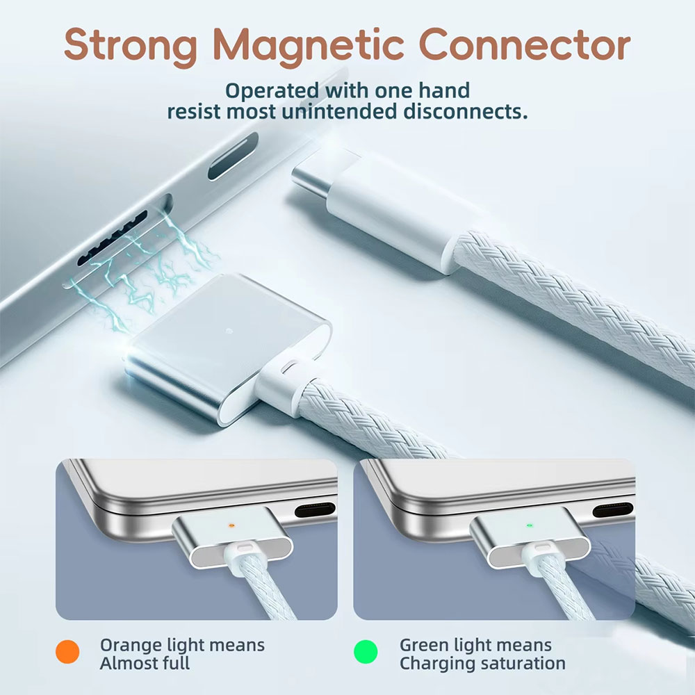 Gambar produk LISEN Kable Charger USB Type C to MagSafe 3 Fast Charging 140W 2M - AO50 - 1