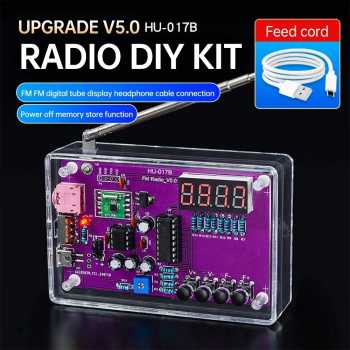 Gambar produk DIYLEARN Radio FM DIY Portable RDA5807 Module Frequency 87-108MHz - HU-017B