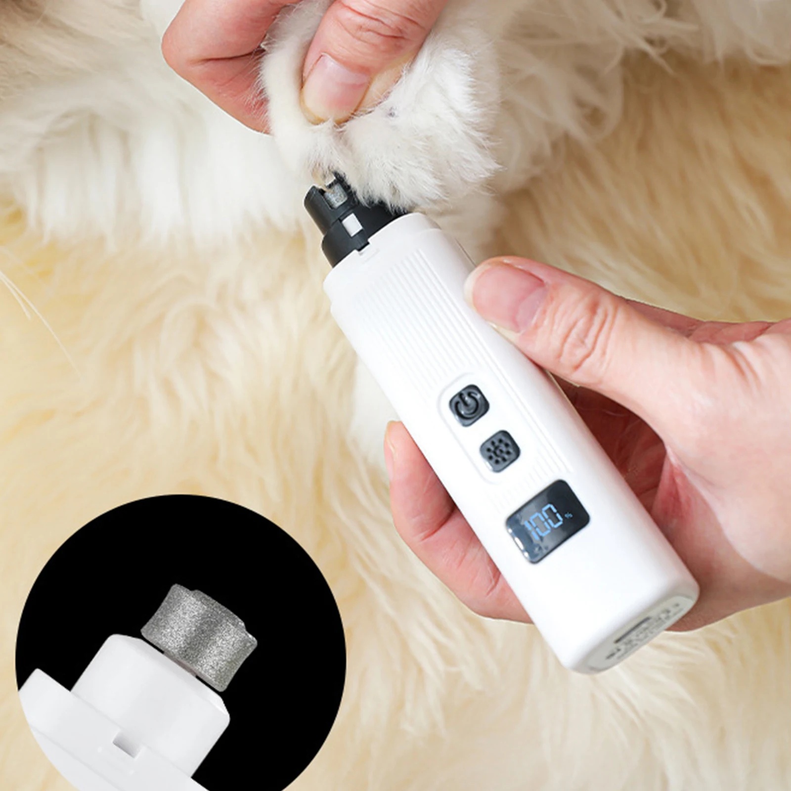 KOGER Gunting Kuku Anjing Elektrik Charging Pet Nail Grinder Polish - M10 Gambar produk KOGER Gunting Kuku Anjing Elektrik Charging Pet Nail Grinder Polish - M10 - Utama