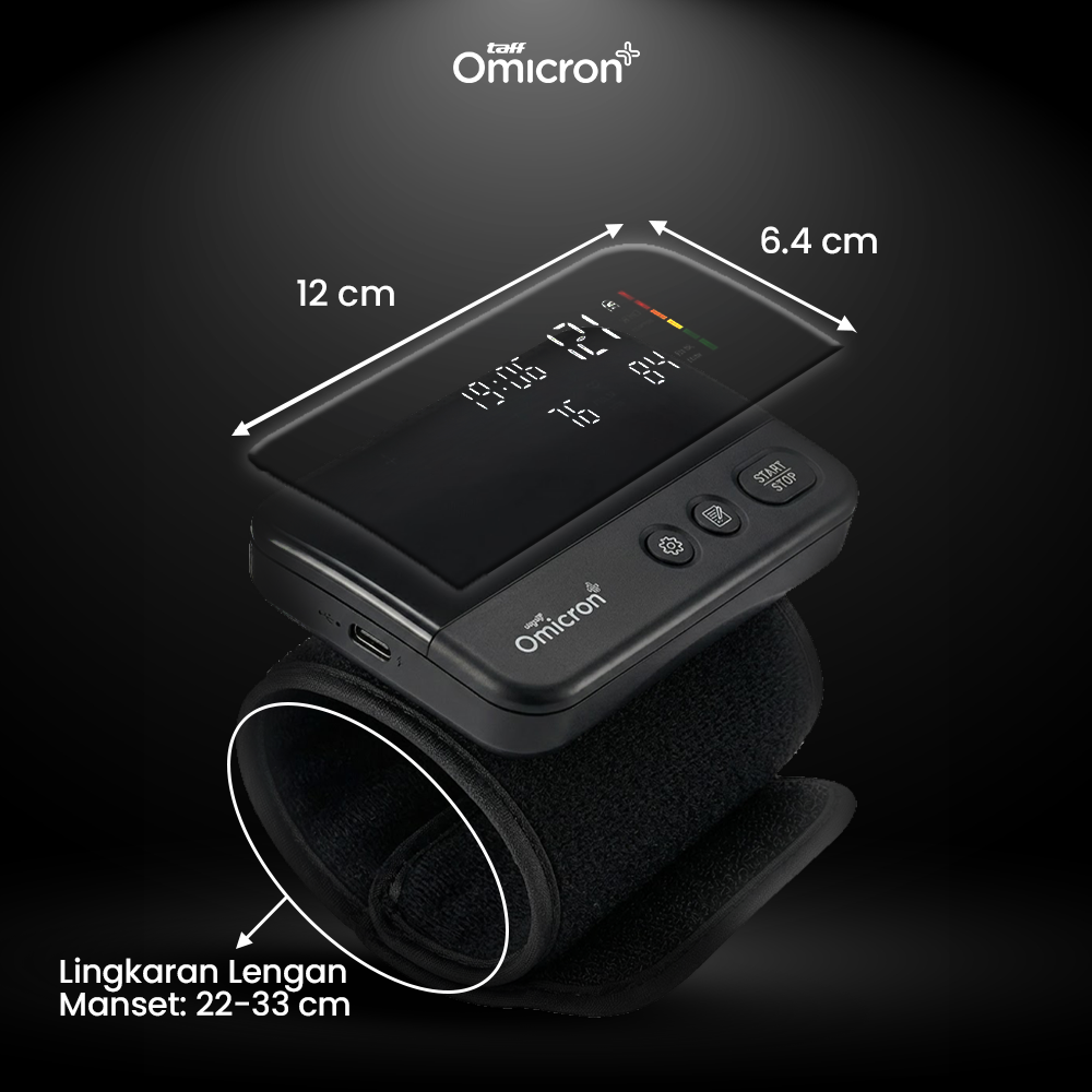 TaffOmicron Tensimeter Digital Pengukur Tekanan Darah Battery Power - YK-BPA1L Gambar produk TaffOmicron Tensimeter Digital Pengukur Tekanan Darah Battery Power - YK-BPA1L - 8