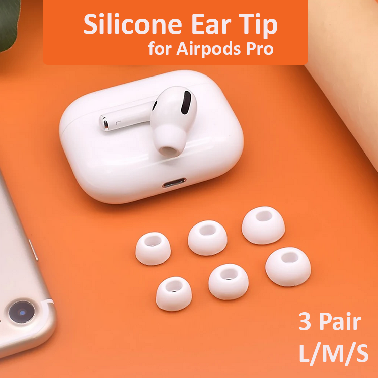 Gambar produk Centechia Silicone Ear Tip Replacement 3 Pair for Airpods Pro - CE-3 - Utama