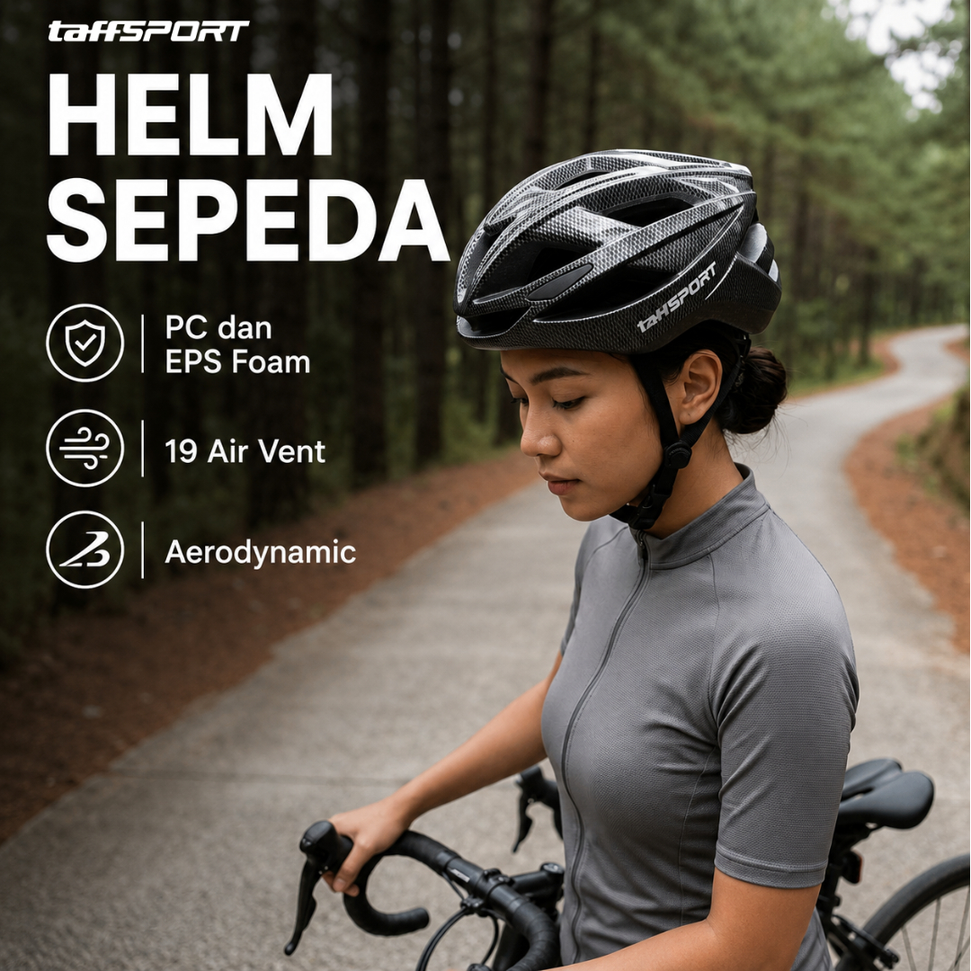 TaffSPORT Helm Sepeda MTB Standard Vers Bicycle Helmet 19 Air Vent - Z20 Gambar produk TaffSPORT Helm Sepeda MTB Standard Vers Bicycle Helmet 19 Air Vent - Z20 - Utama