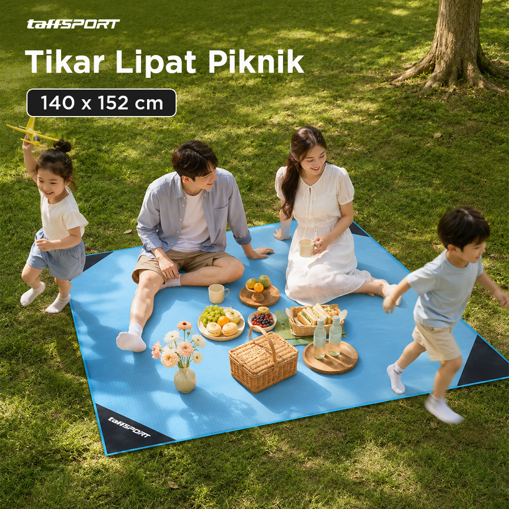 TaffSPORT Tikar Lipat Matras Camping Piknik Waterproof Mat 1.4x1.52M - FS-007 Gambar produk TaffSPORT Tikar Lipat Matras Camping Piknik Waterproof Mat 1.4x1.52M - FS-007 - Utama