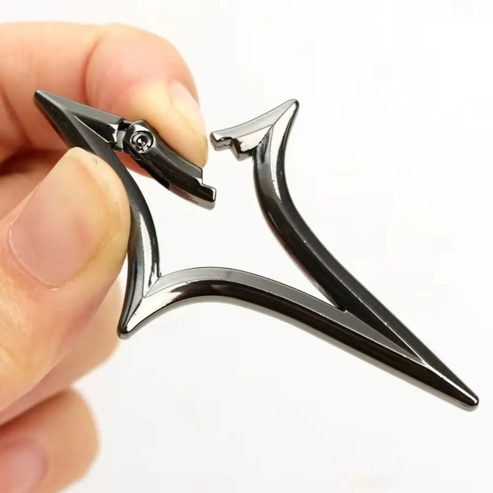 HZLI Carbiner Keychain Gantungan Kunci Y2K Skena Cross Star Zink Alloy - GB6740 Gambar produk HZLI Carbiner Keychain Gantungan Kunci Y2K Skena Cross Star Zink Alloy - GB6740 - 4
