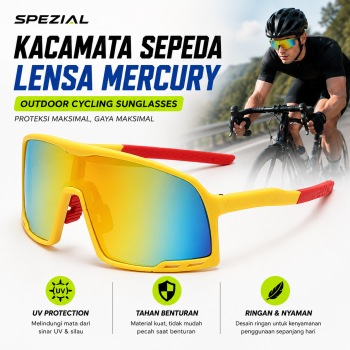 SPEZIAL Kacamata Sepeda Lensa Mercury Outdoor Cycling Sunglasses - S-99