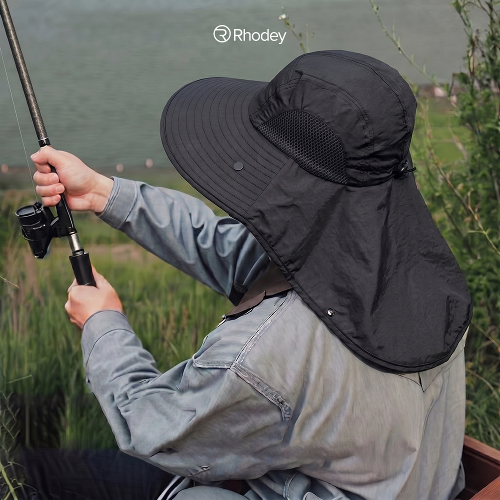 Rhodey Topi Rimba Outdoor Anti UV Waterproof Boonie Hat Nilon - BH031 Gambar produk Rhodey Topi Rimba Outdoor Anti UV Waterproof Boonie Hat Nilon - BH031 - 6