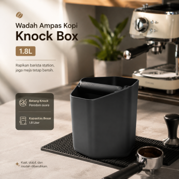 One Two Cups Wadah Ampas Kopi Espresso Knock Box Container 1.8L - MK18