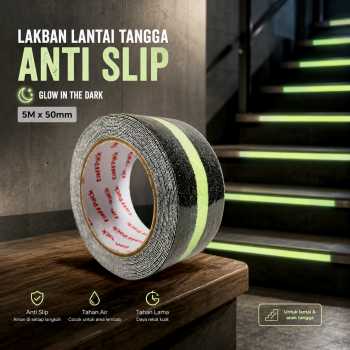 TaffPACK Lakban Lantai Tangga Anti Slip Tape Glow In The Dark - WD5