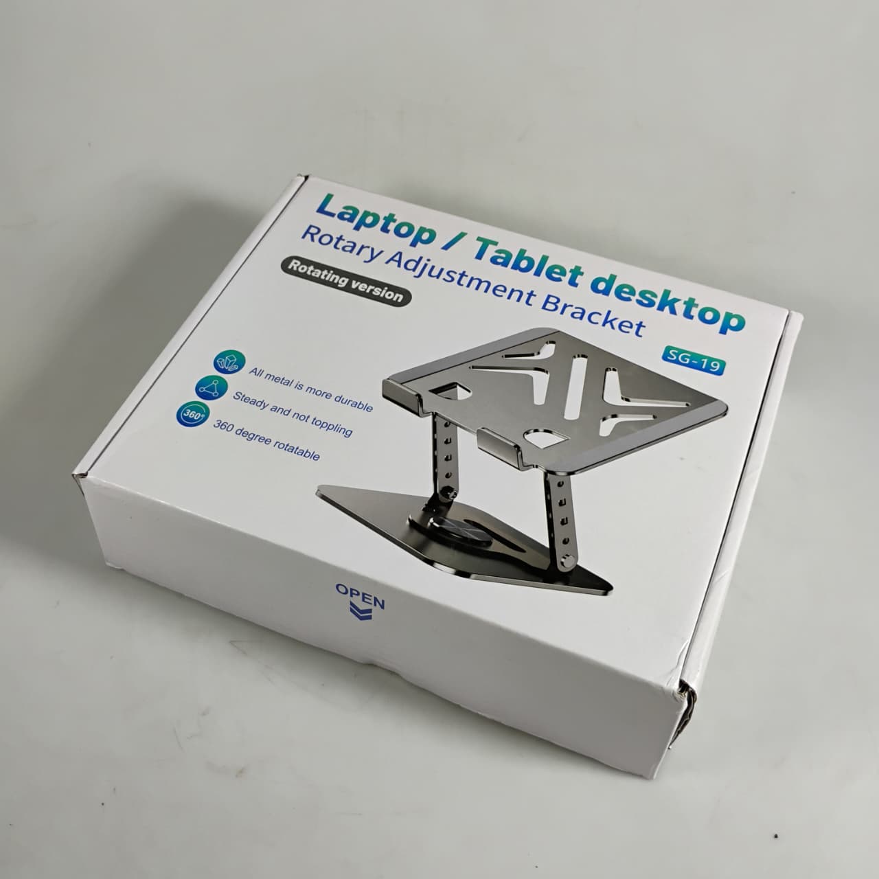 Dawadeslo Stand Laptop Carbon Steel Dudukan Holder Foldable Adjustable - SG-19 Gambar produk Dawadeslo Stand Laptop Carbon Steel Dudukan Holder Foldable Adjustable - SG-19 - Kemasan