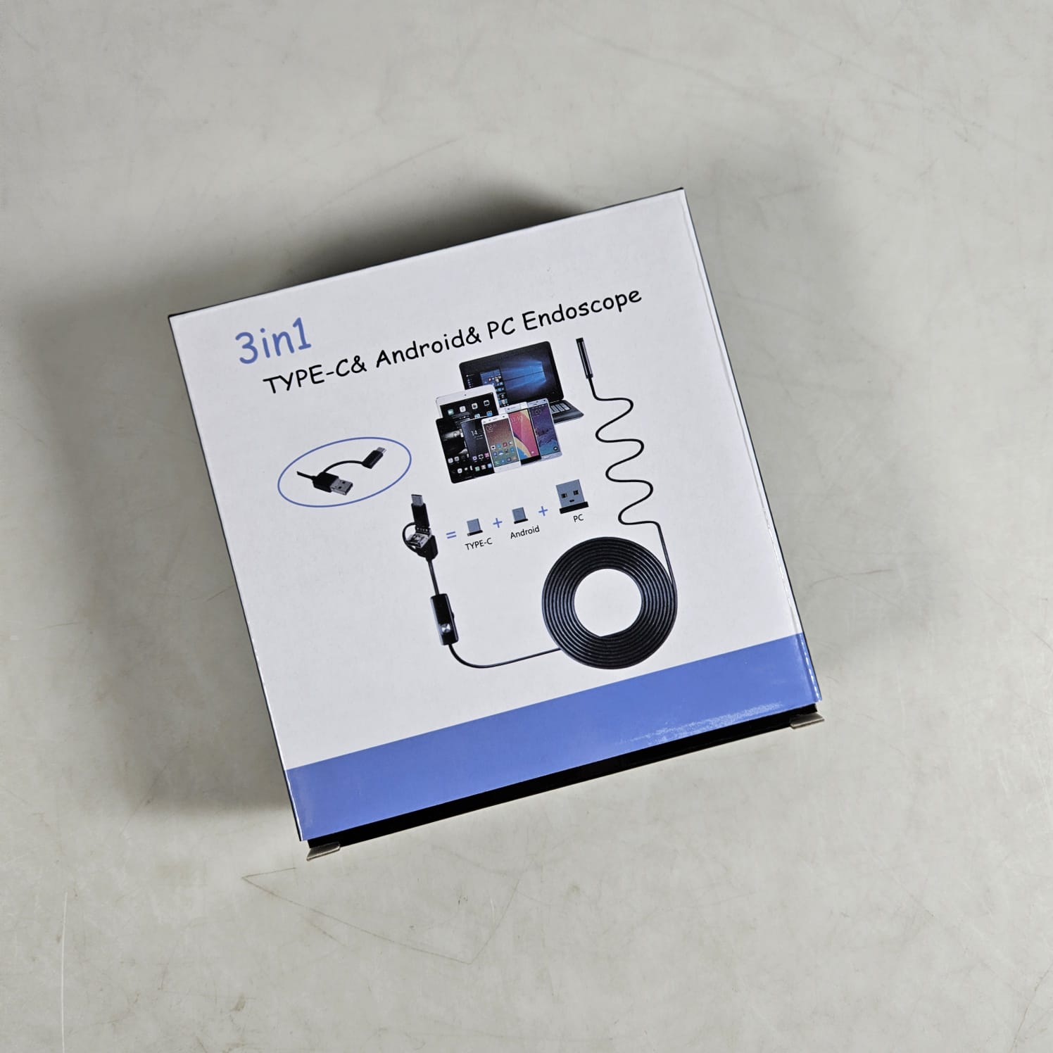 ANTOOTAN Kamera Endoskopi Industrial Endoscope 3in1 5.5mm 480P - AN98 Gambar produk ANTOOTAN Kamera Endoskopi Industrial Endoscope 3in1 5.5mm 480P - AN98 - Kemasan