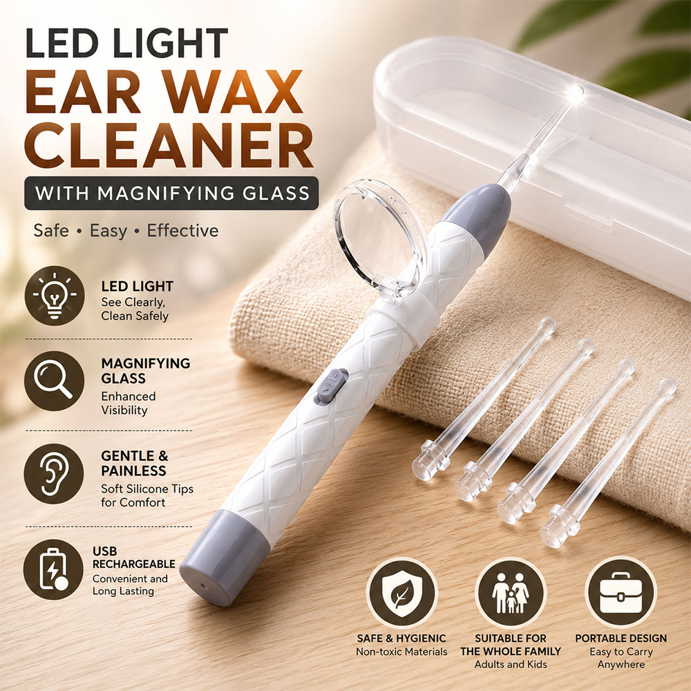 Tiny Alat Pembersih Telinga Korek Kuping LED Elektrik Kaca Pembesar - CG20 Gambar produk Tiny Alat Pembersih Telinga Korek Kuping LED Elektrik Kaca Pembesar - CG20 - Utama