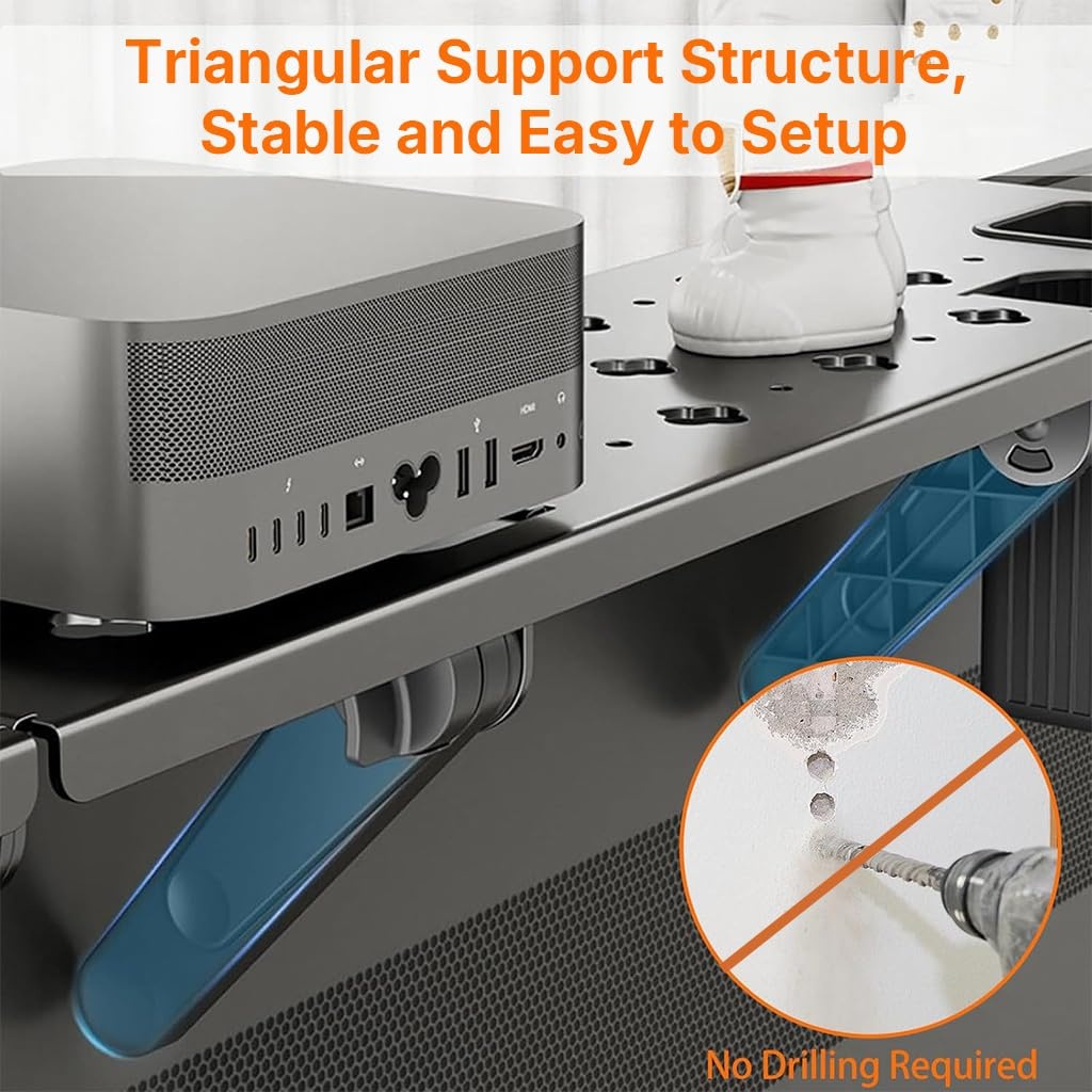 BEISHI Rak Atas TV Top Shelf Stand Cold Rolled Steel Frame Adjustable - A25F Gambar produk BEISHI Rak Atas TV Top Shelf Stand Cold Rolled Steel Frame Adjustable - A25F - 2