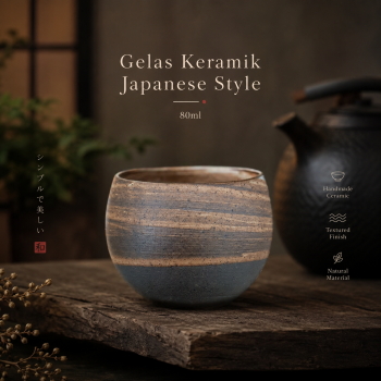 One Two Cups Gelas Keramik Kopi Teh Japanese Style Ceramic Cup 80ml - SW151