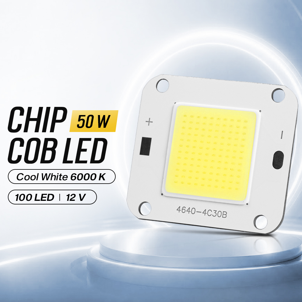 Ovicart Chip LED Lampu COB Floodlight Spotlight 12V 50W Cool White 6000K - COB4640-DC12-50 Gambar produk Ovicart Chip LED Lampu COB Floodlight Spotlight 12V 50W Cool White 6000K - COB4640-DC12-50 - Utama