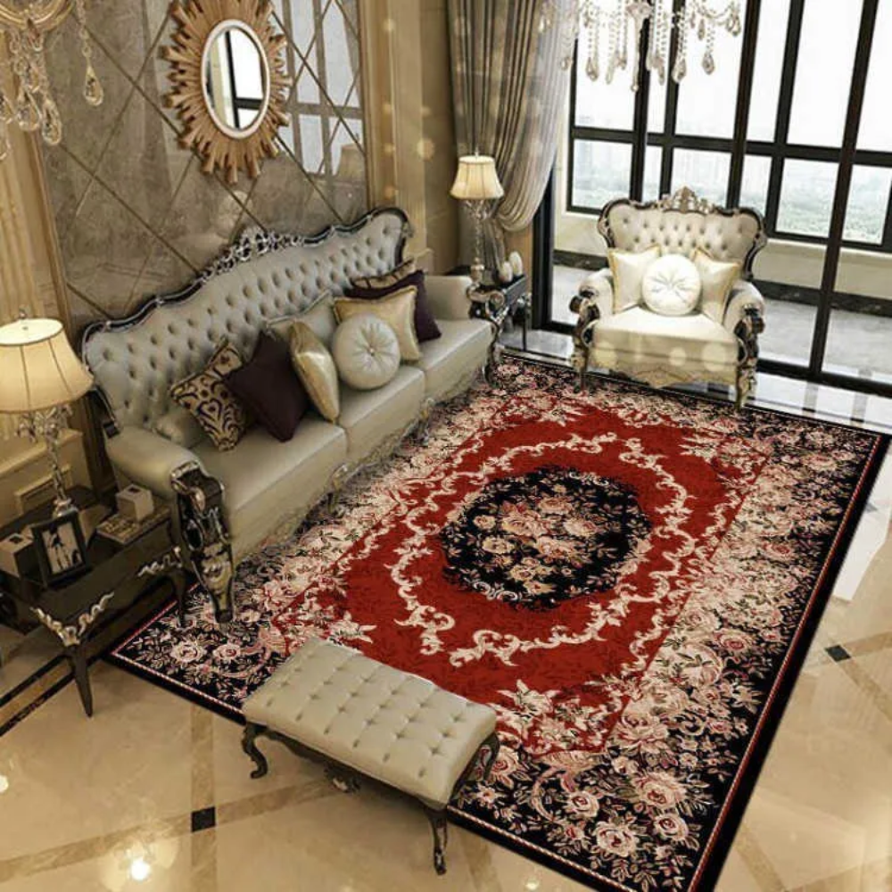 TaffHOME Karpet Lantai Permadani Persian Pattern Polyester 1.4x2M - BQ150 Gambar produk TaffHOME Karpet Lantai Permadani Persian Pattern Polyester 1.4x2M - BQ150 - 1