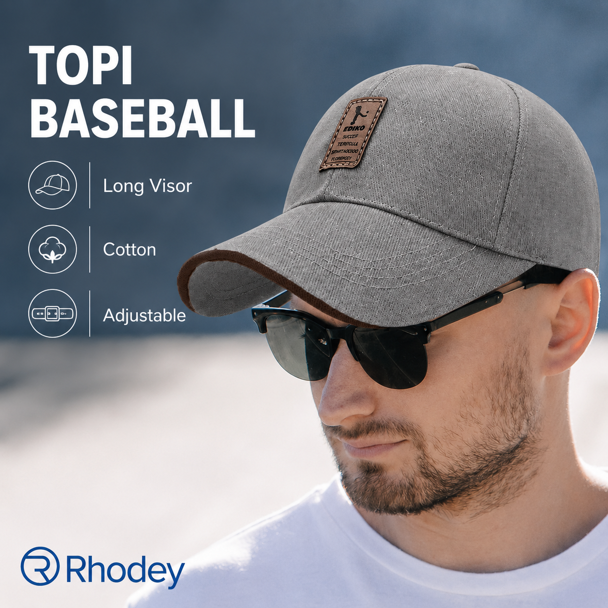 Rhodey EDIKO Topi Baseball Cap Long Visor Logo Ediko Golf - RB68 Gambar produk Rhodey EDIKO Topi Baseball Cap Long Visor Logo Ediko Golf - RB68 - Utama