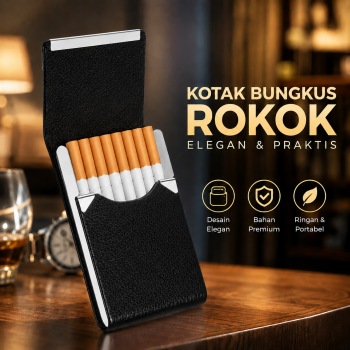 Focus Kotak Bungkus Rokok Elegan Leather Cigarette Case - JD-SH650