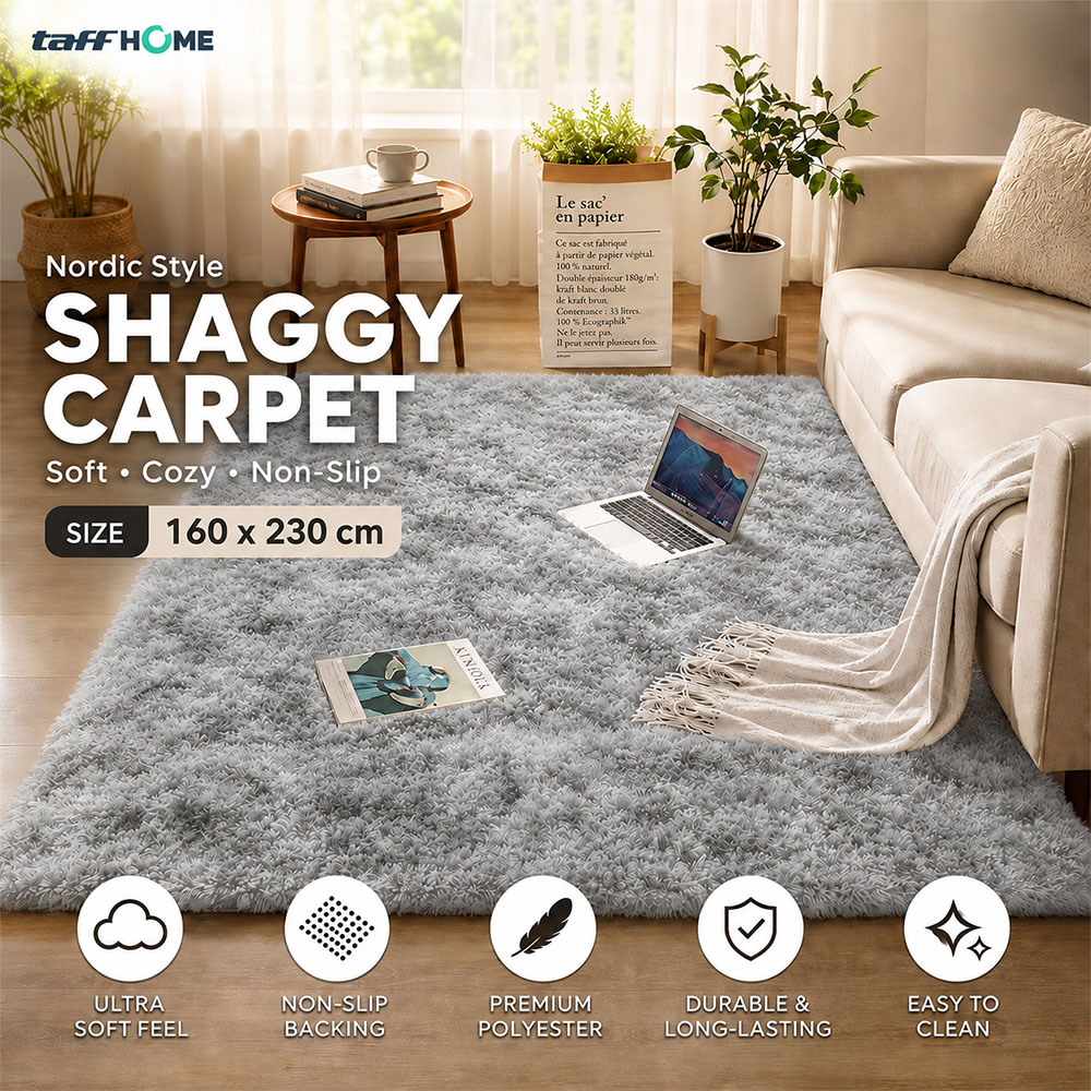 TaffHOME Karpet Matras Bulu PVC Non-Slip Living Room Soft Tie Die 160x230cm - DE2020 Gambar produk TaffHOME Karpet Matras Bulu PVC Non-Slip Living Room Soft Tie Die 160x230cm - DE2020 - Utama