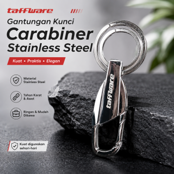 Taffware Gantungan Kunci Carabiner Keychain Stainless Steel - K372