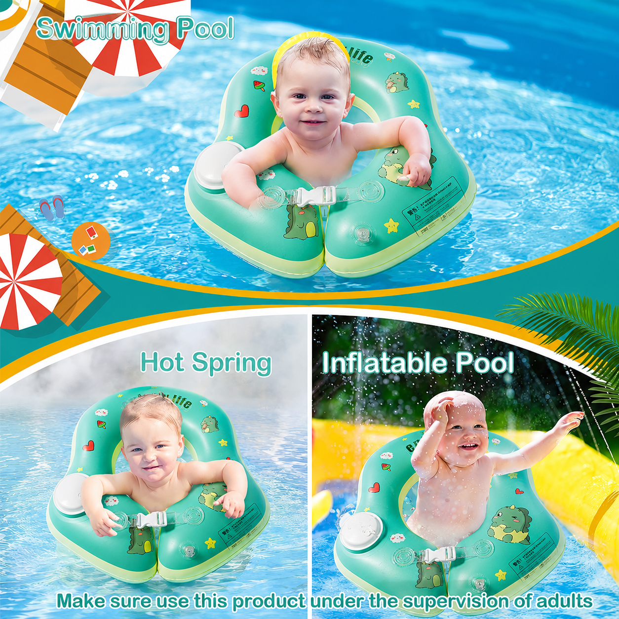 Enjoy Life Ban Pelampung Renang Bayi Underarm Swim Inflatable 16cm - H010 Gambar produk Enjoy Life Ban Pelampung Renang Bayi Underarm Swim Inflatable 16cm - H010 - 4