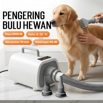 OIMG Pengering Bulu Kucing Anjing Pet Grooming Hair Dryer Blower 2000W - ZHC-02