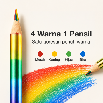 Gambar produk WEBOW Pensil Warna Rainbow Color Pencils Drawing Painting 16 PCS/Set - XP004 - 1